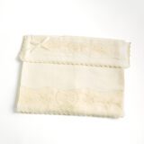 Lençóis de Linho Bordado Bege para Bebé