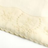 Lençóis de Linho Bordado Bege para Bebé