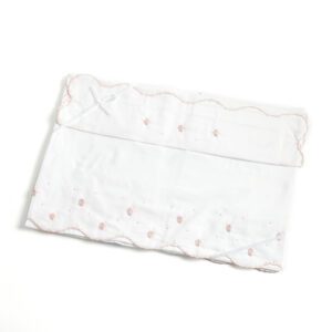 Lençol flores bordado à mão