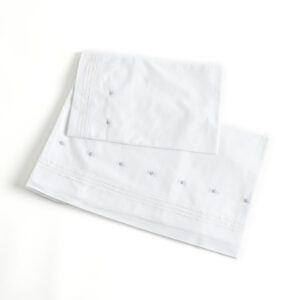 Lençol Rosazul bordado à mão