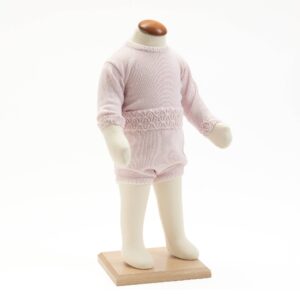 Conjunto de Camisola e tapa fraldas em malha