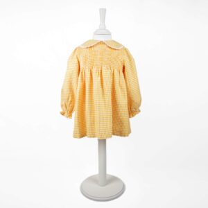 Vestido xadrez amarelo