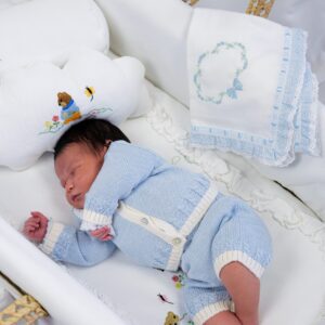 Casaco e Calção Lumière em malha azul