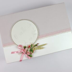 Caixa de Batismo Pequena Rosa