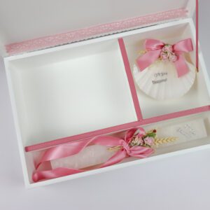Caixa de Batismo Pequena Rosa
