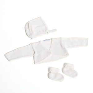 Conjunto de Bolero Graça Pérola para bebé