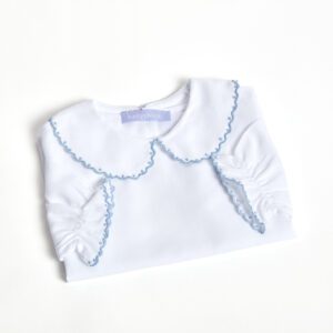 Camisa Magnólia Azul para bebé