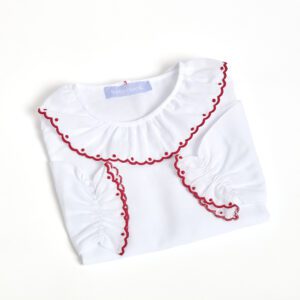 Camisa Magnólia Vermelho para bebé