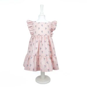 Vestido Menina Gatos Rosa