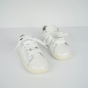 Sapatilhas em Pele em Branco