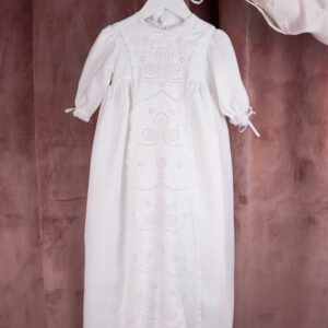 Vestido de Batizado Mandrião em Branco