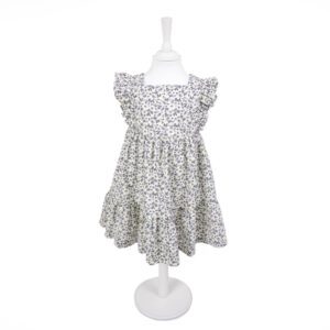 Vestido Menina Mini Flores Lilás